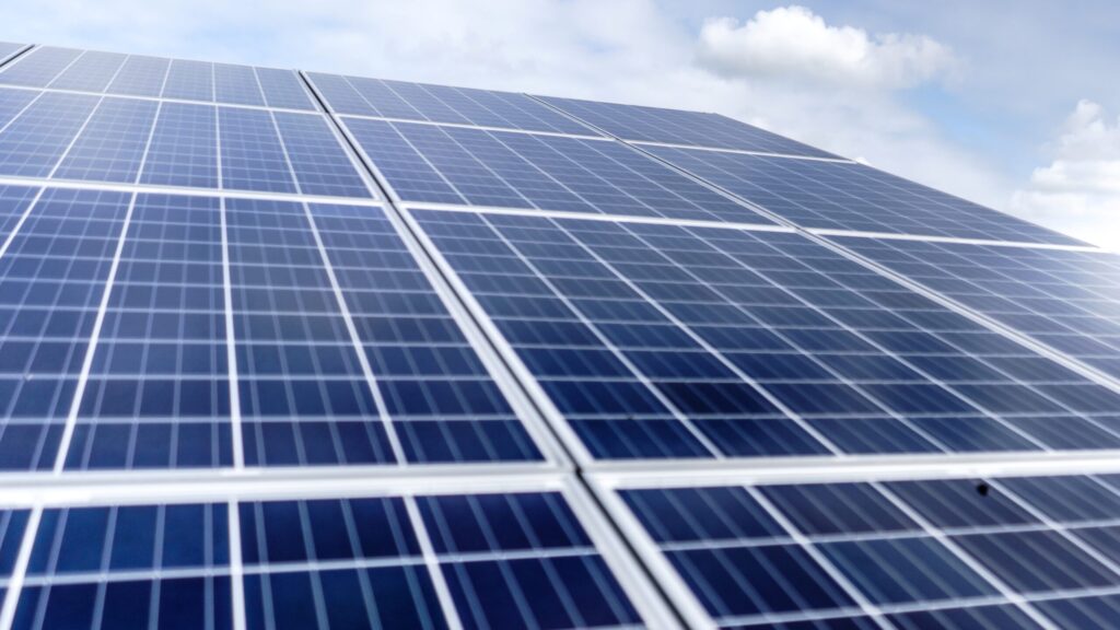 Photograph of solar panels